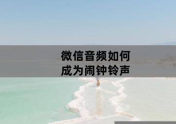 微信音频如何成为闹钟铃声 微信音频如何成为闹钟铃声-图片1